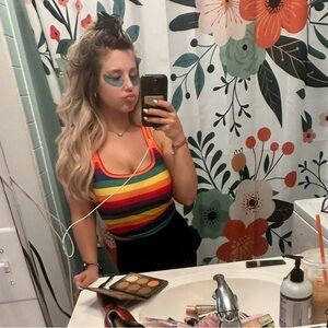 💕 soft rainbow tank top